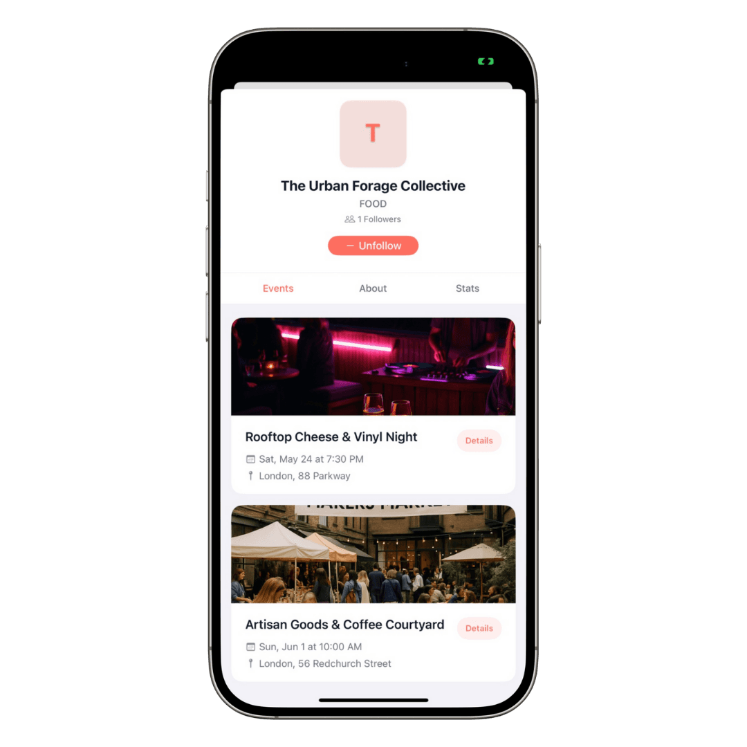 Popup Pal app screen showing Exclusive Access feature